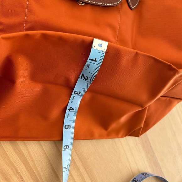 Longchamp Le Pliage | Orange Shoulder Tote Bag - Picture 7 of 13